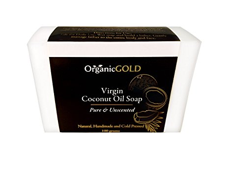 Coconut Oil Soap Virgin Pure and Unscented – Organic and Natural Antibacterial Antifungal Cleanser and Deep Moisturizer for Sensitive Skin – Face and Body – for Healthy and Beautiful Skin