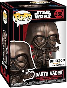 Funko Pop! Star Wars: Star Wars Darkside - Vader - Metallic, Bronze - Amazon Exclusive