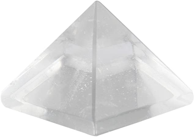 rockcloud Healing Crystal Rock Quartz Pyramid Metaphysical Natural Gemstone Figurine