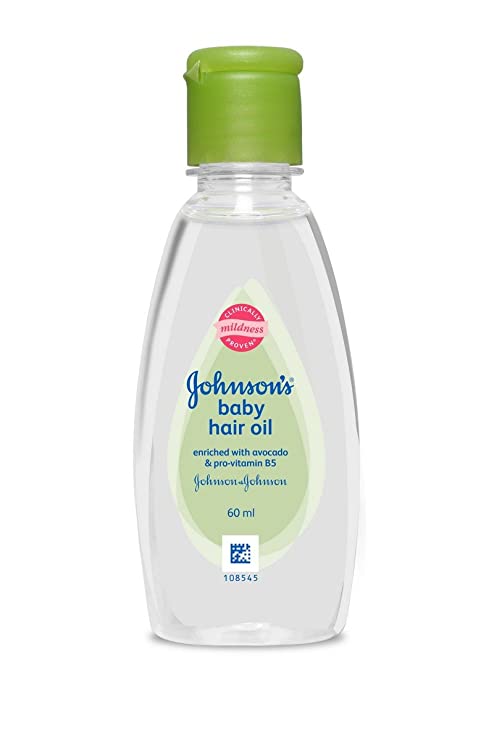 2 X Johnson's Baby Hair OIL Non Greasy Avocado Pro-vitamin B5 Soft Mild 60ml X 2 Pack = 120ml Model: by Newborn