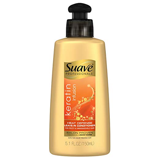 Suave Professionals Leave-in Conditioner, Keratin Infusion Heat Defense, 5.1 oz