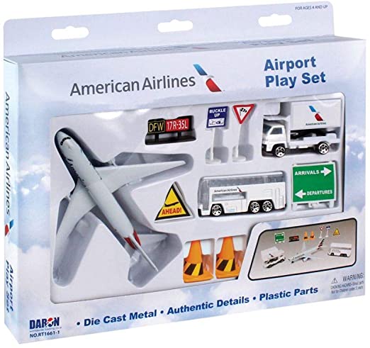 Daron RT1661-1 American Airlines  10pc Playset
