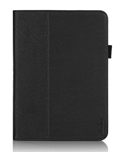 ProCase Folio Case with Stand for Samsung Galaxy Tab 4 10.1 Tablet ( 10 inch Galaxy Tab 4, SM-T530 / T531 / T535), with Auto Sleep/Wake feature, bonus stylus pen included (Black)