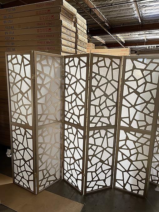 SQF Square Furniture GYANO Design 3 to 10 Panel (Gold, 5)