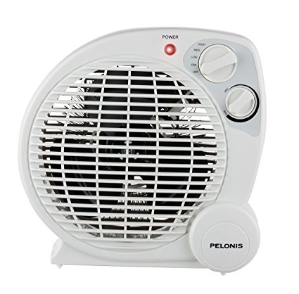 PELONIS HB-211T Portable Space Heater Model with Automatic Safety Shutoff and Energy Efficient Temperature Control 3 Heat Settings (600 W/900 W/1500 W)