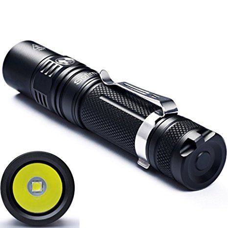 LED Flashlight Sofirn SP32 960 High Lumen Flashlight Torch Pocket Super Bright Cree LED V6 Torch 6 Modes for Outdoors (Cycling, Camping, Hiking), With Rechargeable 18650 Battery and USB Charger Set