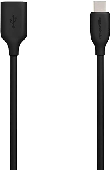 AmazonBasics USB-C 3.1 Gen1 to USB-A Adapter (USB-IF Certified) - Black