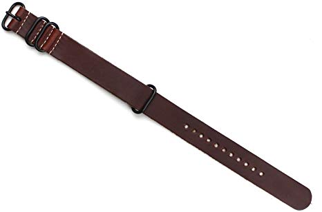 Horween Chromexcel N.a.t.o. Watch Strap [Brown, 22mm]