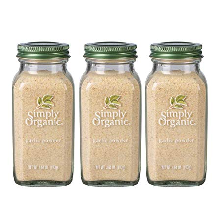 Simply Organic Ground Garlic | Certified Organic | 3.64 oz. (3 Pack)