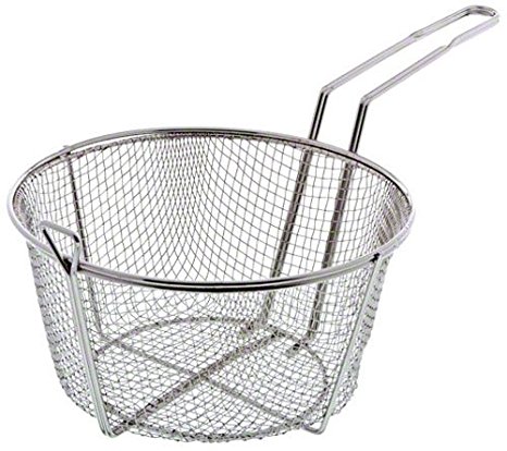 Update International (FB-9) 9 1/2" Round Wire Fry Basket