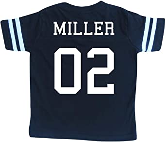 Custom Cotton Football Sport Jersey Toddler & Child Personalized with Name and Number