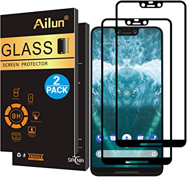 Ailun Screen Protector for Google Pixel 3 XL 2018 2Pack 6.3inch Display 2.5D Edge Tempered Glass for Google Pixel 3 XL Anti Scratch