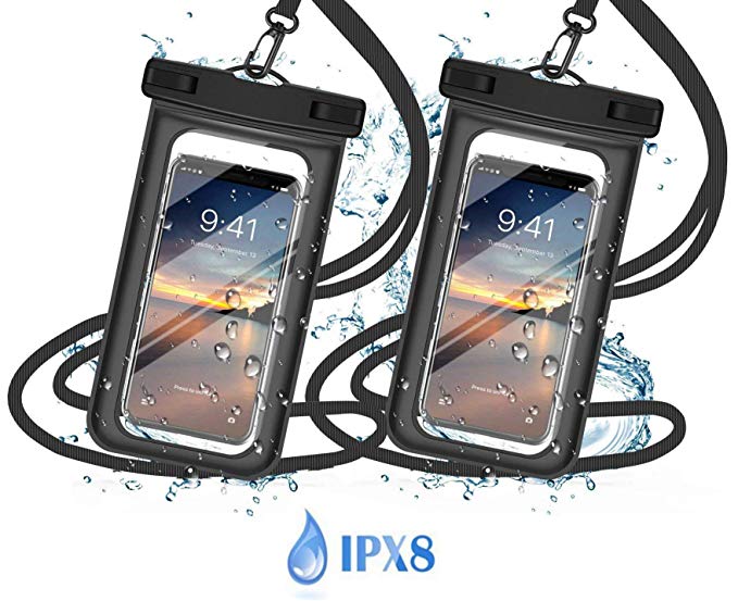 Waterproof Phone Case Universal IPX8 Waterproof Pouch Dry Bag Outdoor Sports Watertight Sealed Underwater Cell Phone Pouch For iPhone X XS XR 8 7 6 plus Samsung S10 S9  S8 , Huawei P30 P20 Mate20 Pro