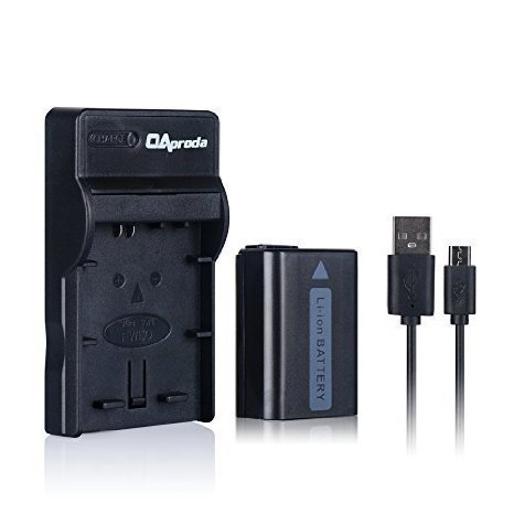 NP-FW50 OAproda New Generation High Efficient Micro USB Charger and High Capacity Rechargeable Battery Suit for Sony FW50  Sony NEX-3  NEX-3N  NEX-5  NEX-5N  NEX-5R  NEX-5T  NEX-6  NEX-7  NEX-C3  NEX-F3  SLT-A33  SLT-A35  SLT-A37  SLT-A55V  Cyber-shot DSC-RX10  Alpha 7  a7  Alpha 7R  a7R  Alpha 7S a7S  Alpha a3000  Alpha a5000  Alpha a6000 Digital Camera  Small Size - Light Weight - Fast Charge