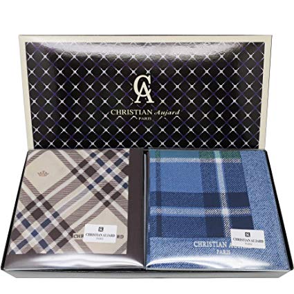 Leevo Handkerchief Men Assorted Woven Cotton 100% Hankies Fashion Gift Box Bulk