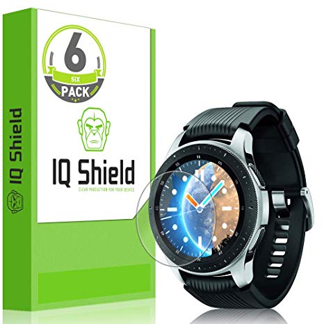 [6-Pack] IQ Shield LiQuidSkin Clear Screen Protector for Samsung Galaxy Watch (46mm) Bubble Free Film