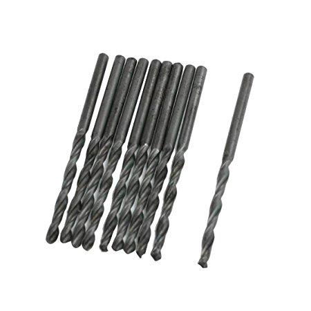 3mm Diameter Straight Shank HSS Twist Drill Bit 10 Pcs