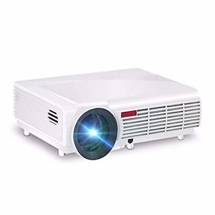 Wifi Projector,ELEGIANT 3000 Lumens Long life LED Full HD LED Home Cinema TV Projector 3D Lcd Multimedia Video Game 3D Projectors Support 1080P HDMI USB VGA AV TV Interface