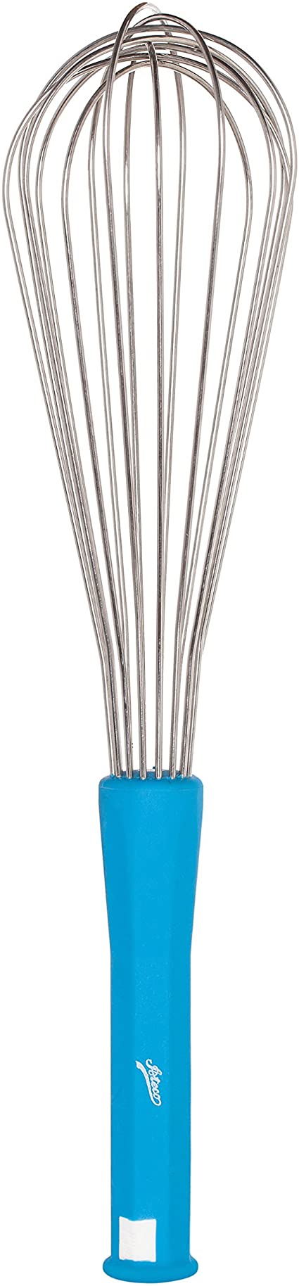 Ateco Professional 13.75-Inch Whisk, Stainless Steel Tines and Non-Slip Handle