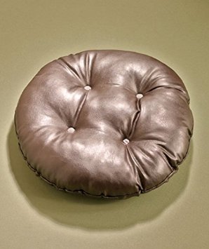 Brown Faux Leather Stool Covers