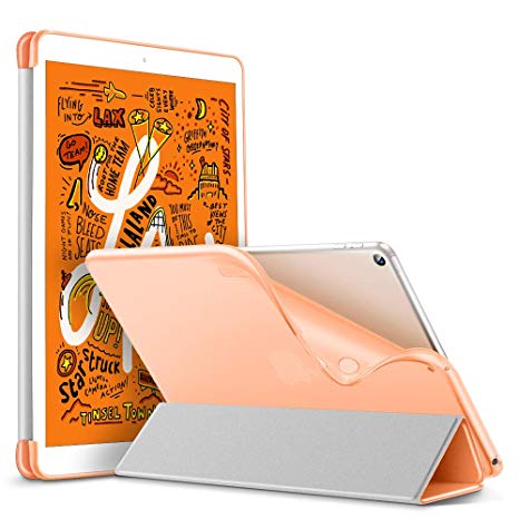 ESR Rebound Slim Smart Case Specially Designed for iPad Mini 5 7.9" 2019, Flexible TPU Back Cover with Rubberized Coating, Auto Sleep/Wake and Viewing/Typing Stand for iPad Mini 5 2019, Papaya