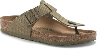 Birkenstock Medina Vegan Men's Slippers Khaki Fabric Flip Flops Vegan Shoes