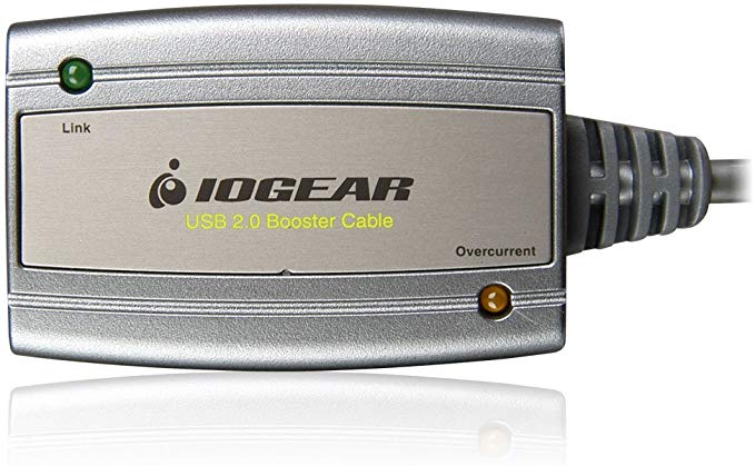 IOGEAR USB 2.0 Booster Extension Cable, 16 Feet, GUE216