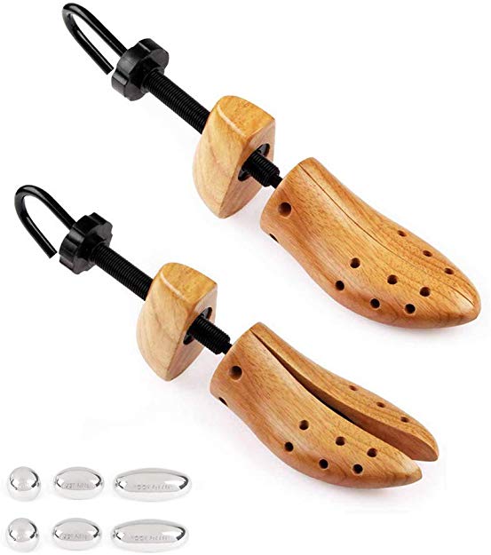 FootFitter Professional 2-Way Shoe Stretcher- Pair of Length and Width Shoe Stretchers