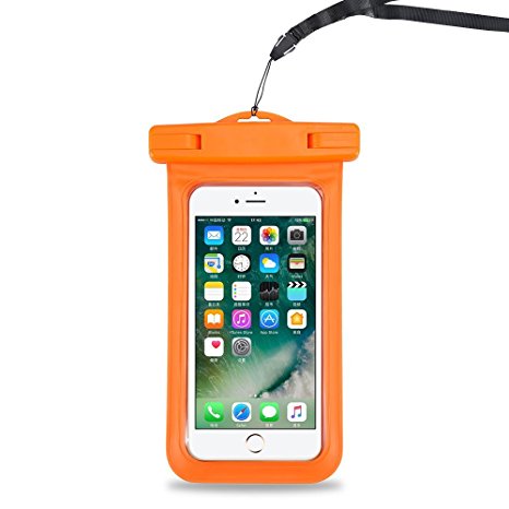 iNcool Universal Waterproof Case New Type PVC Waterproof for Outdoor Sports Cellphone Dry Bag Phone Pouch for iPhone 8/7/7 Plus/6S/6/6S Plus/SE/5S, Samsung Galaxy S7/S8/S8 Plus