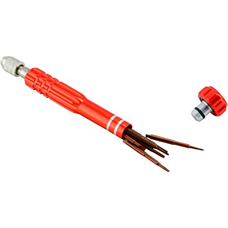 Precision Screwdriver Set with 5 Point Star Pentalobe for iPhone and Macbook Air (Red)