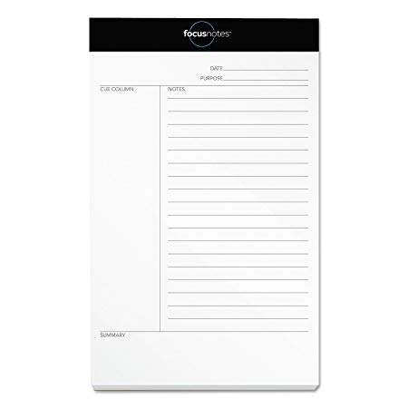 Oxford FocusNotes Writing Pad, 5" x 8", 50 Sheets (77153)