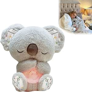 Relief Koala,Soothing Koala Bear, Anxiety Relief Koala with Music Lights and Rhythmic Breathing Motion, Panic Attack Relief Koala Breathing Bear Plush Toy