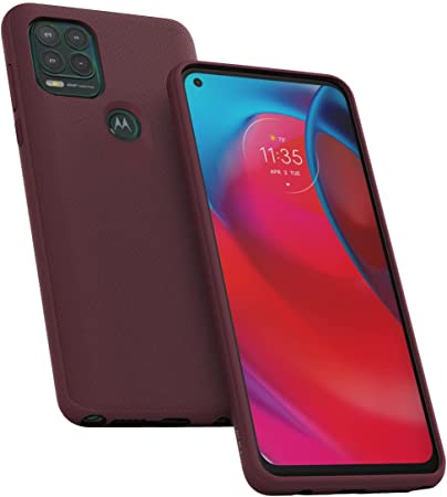 Motorola Moto G Stylus 5G Protective Case Precision fit Shock Absorbing Cases for Enhanced Phone Grip, Style, Drop Protection [NOT for G Stylus 2020,G Stylus 2021] Marsala/Wine Red