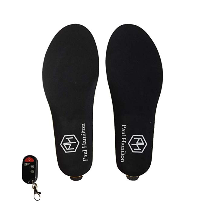 Rechargeable Heated Insole Foot Warmer for Hunting Fishing Hiking Camping Wireless Remote Control Unisex Multi PI-01
