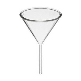 GLASS FUNNEL Neutral glass 50 mm, 50 mm stem