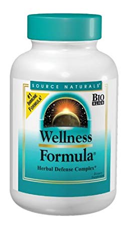 Source Naturals Wellness Formula Bio-Aligned Supplement Herbal Defense Complex Immune System Support & Immunity Booster Wholefood Multivitamin With Vitamins & Antioxidants - 45 Tablets