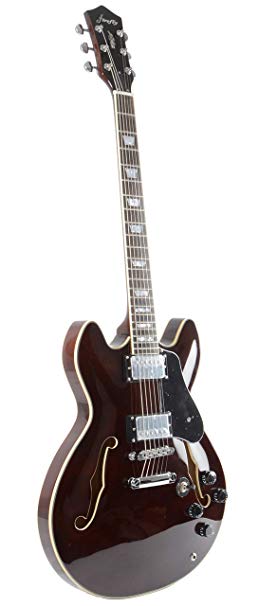 Firefly FF338 Semi Hollowbody Guitar (Walnut/Brown)