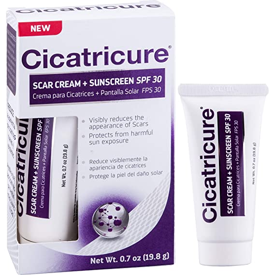 Cicatricure Scar Cream & Sunscreen, SPF 30, 0.7 Ounce