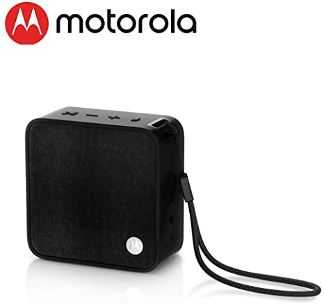 MOTOROLA Sonic Boost 210 Portable Wireless Smart Speaker 4.1 Bluetooth Speaker 4 Hours Battery Life Loud Extra Bass Compatible with Voice Assistant Black