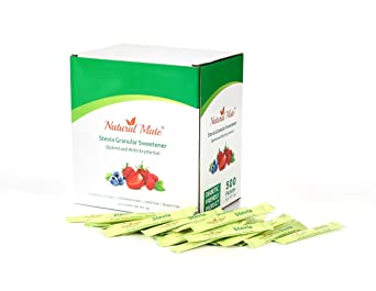 Natural Mate Stevia Sweetener Packets, 500 Count (2 grams/packet) | 1 Pack