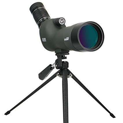 Svbony SV29 Spotting Scope 20-60x60 23mm Eyepiece BAK4 Prism FMC IP68 Waterproof Spotting Scope with Tripod for Bird Watching Shooting Outdoor Activities