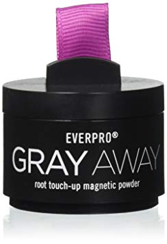 Everpro Gray Away Temporary Root Concealer Root Touch Up Magnetic Powder, Black/Dark Brown