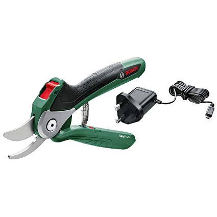 Bosch 06008B2070 Electric Secateur EasyPrune (USB Charger, Soft Case, 1.5 Ah), Green