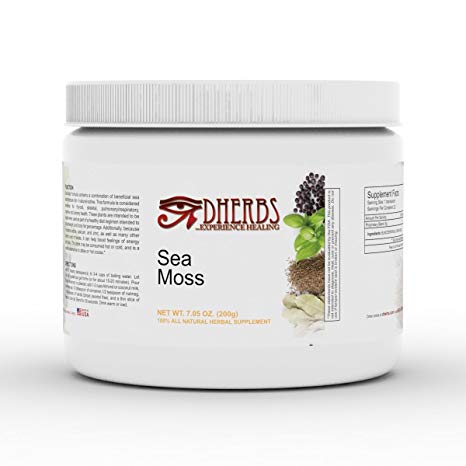Sea Moss Drink Mix for Thyroid Support with Zinc, Calcium, and Iodine (200g)