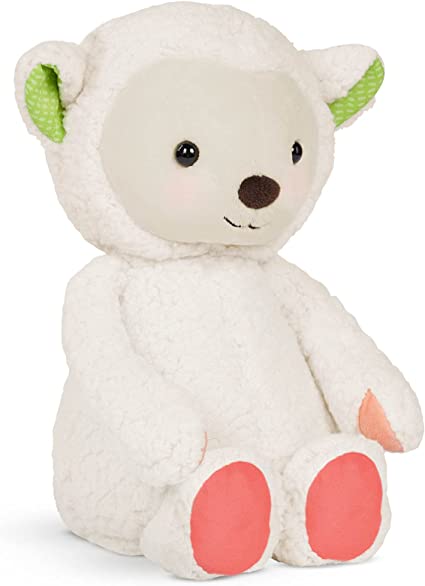 B. Toys – Plush Sheep – Stuffed Animal – Soft & White Lamb Toy – Washable Toys for Baby, Toddler, Kids – Happyhues – Mimi Meringue – 0 Months