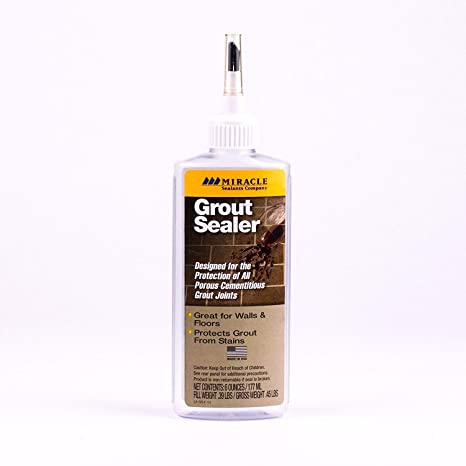 Miracle Sealants Grout Sealer 177ml - Protection for All Porous Cementitious Grout Joints