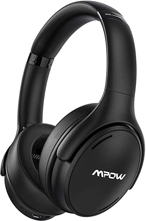 Mpow H19 IPO Active Noise Cancelling Headphones, Bluetooth 5.0 Headphones with CVC8.0 Mic, Deep Bass, Quick Charge 35H Playtime Wireless/Wired Headset for Kids, Adults, TV, Online Class, Home Office