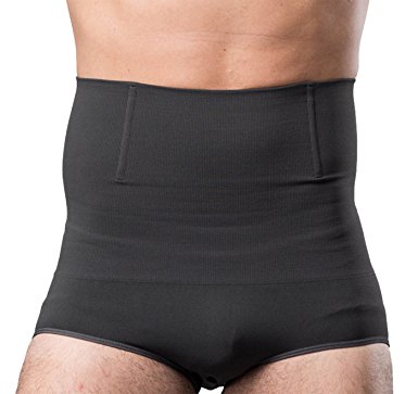 Panegy Men's Hi-Waist Body Slimmer Briefs Waist Trainer Tummy Control Shapewear