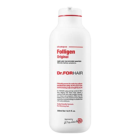 [Dr.FORHAIR] Folligen Shampoo (750 ml/25.36 fl.oz) for Relieving Hair Loss, Hair Loss Prevention [Paraben FREE, Silicone FREE, Sulfate FREE]