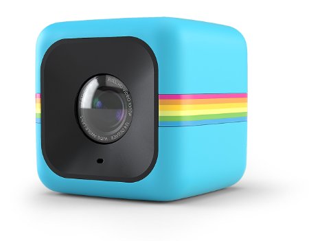 Polaroid Cube  1440p Mini Lifestyle Action Camera with Wi-Fi & Image Stabilization (Blue)